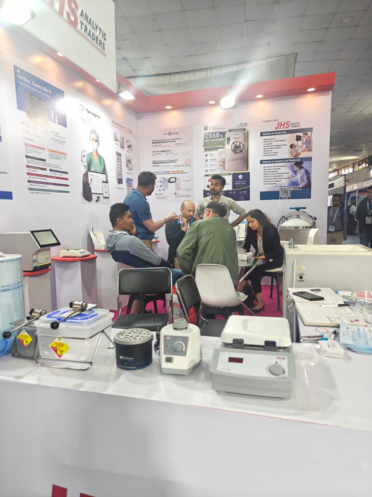 Visitors at JHS Analytic Traders stall, Nepal Medical Lab Expo 2026