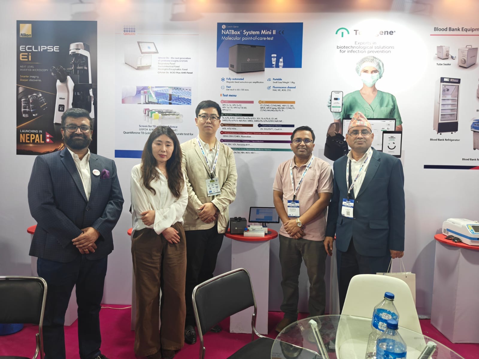 JHS Analytic Traders team with global partners at Nepal Medical Lab Expo 2026